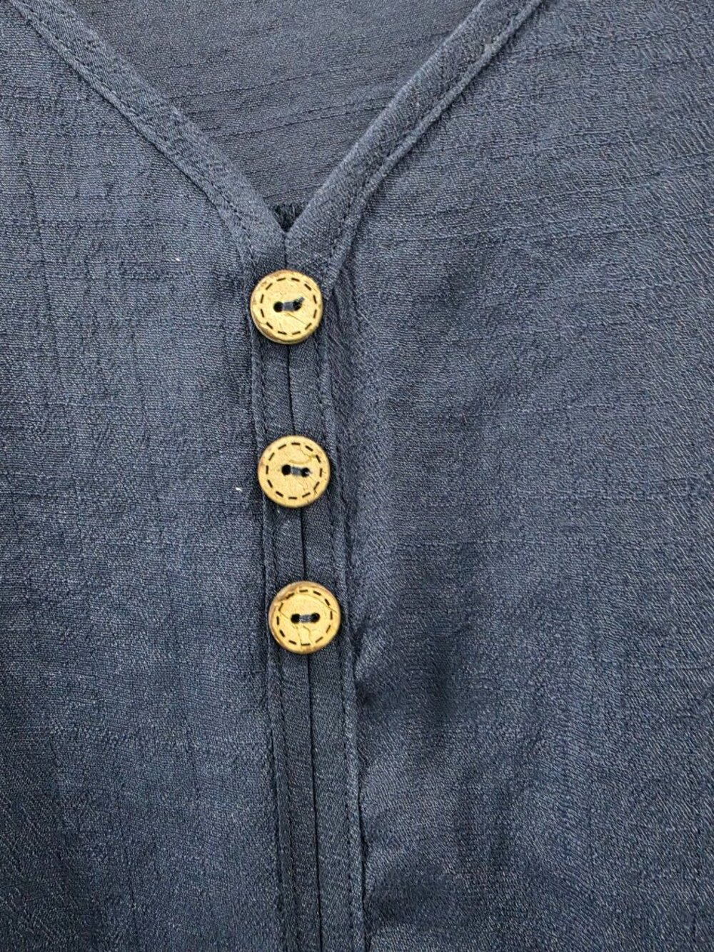 Summer Time Top with Fluttery Sleeves Navy - Picture 5 of 8
